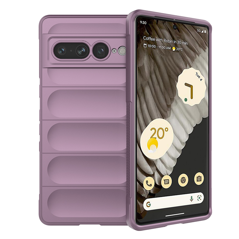 

Противоударный чехол Flexible Case для Google Pixel 7 Pro, сиреневый, Розовый, Flexible Case