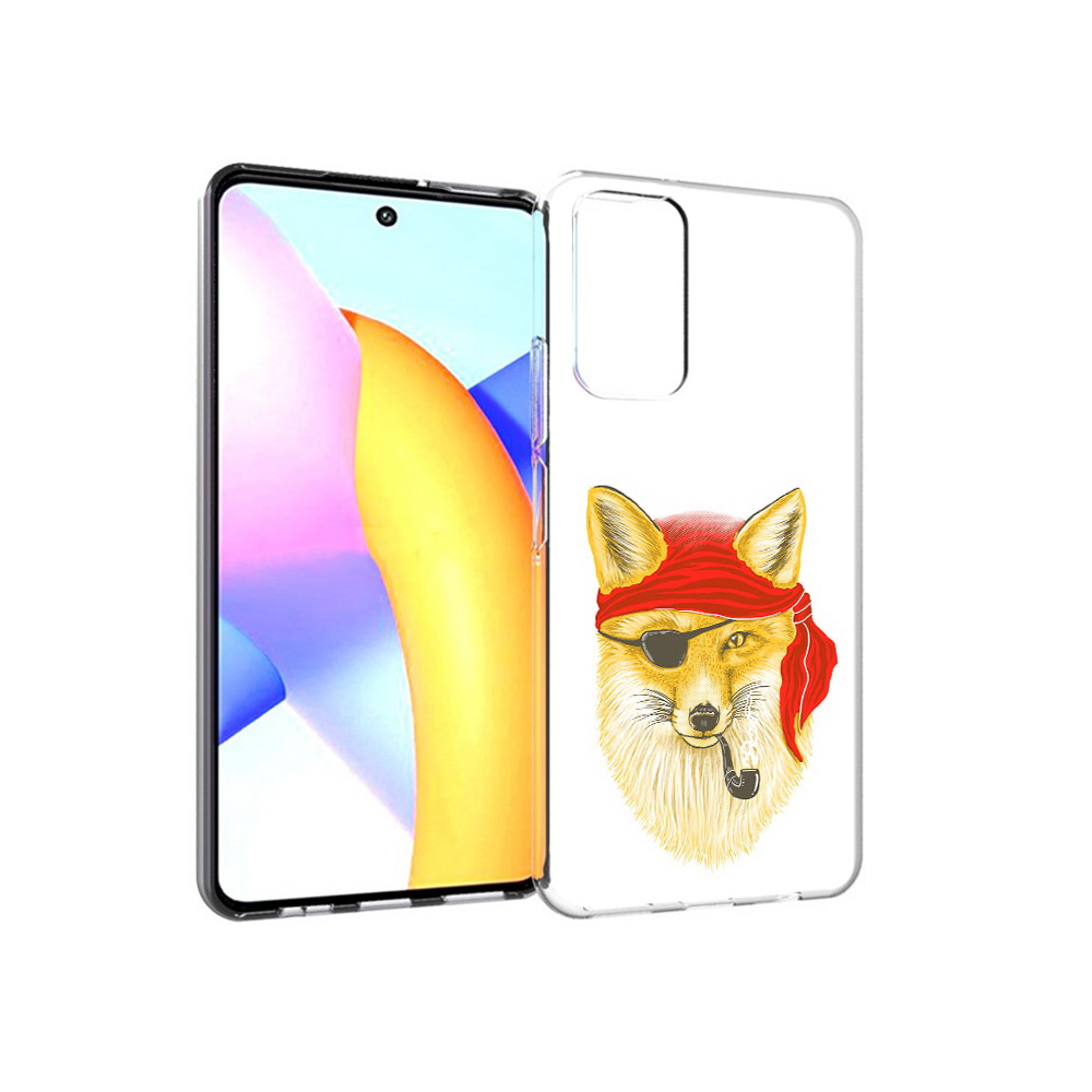 

Чехол MyPads Tocco для Huawei Honor 10 X Lite лиса-пират, Прозрачный, Tocco