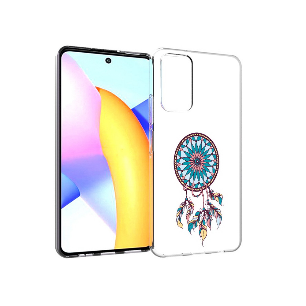 

Чехол MyPads Tocco для Huawei Honor 10 X Lite ловец снов синий, Прозрачный, Tocco