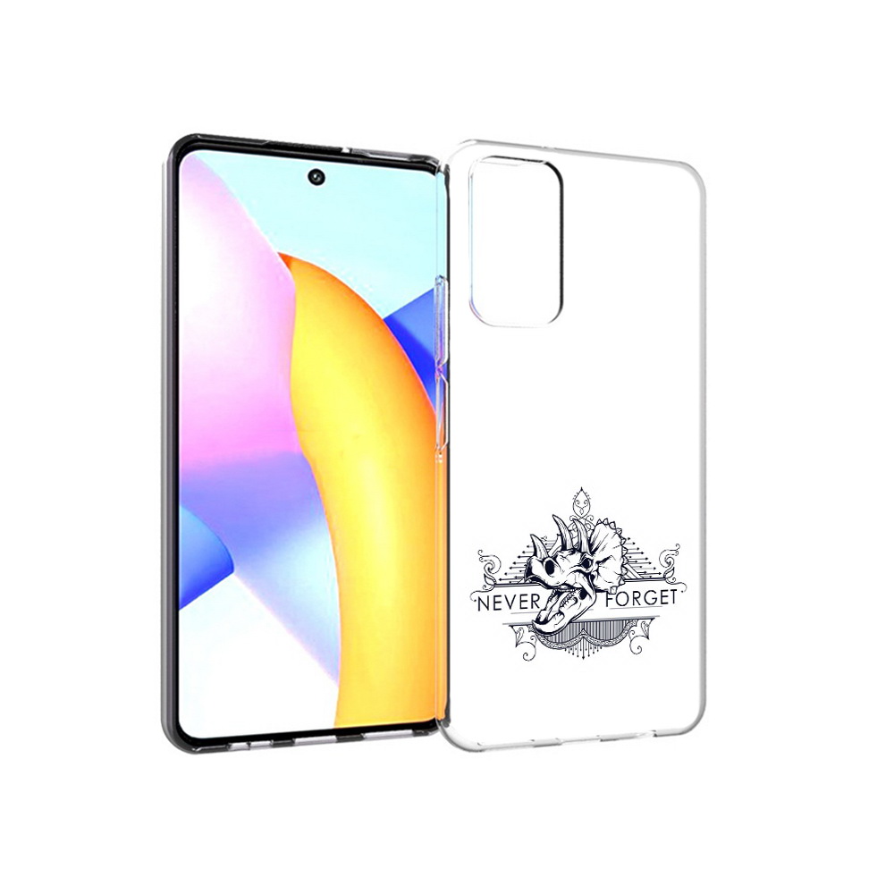 

Чехол MyPads Tocco для Huawei Honor 10 X Lite логотип носорога никогда не забуду, Прозрачный, Tocco