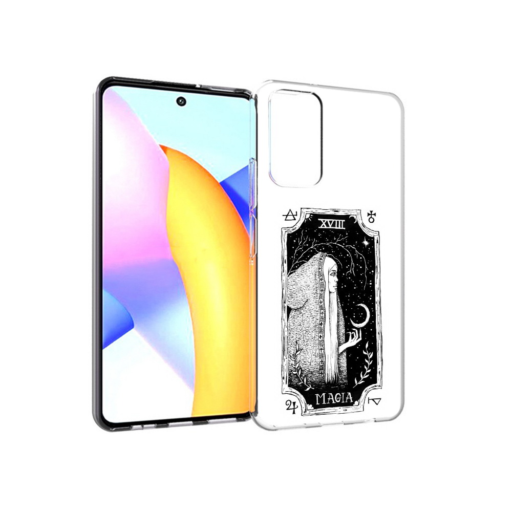 

Чехол MyPads Tocco для Huawei Honor 10 X Lite лунная магия, Прозрачный, Tocco