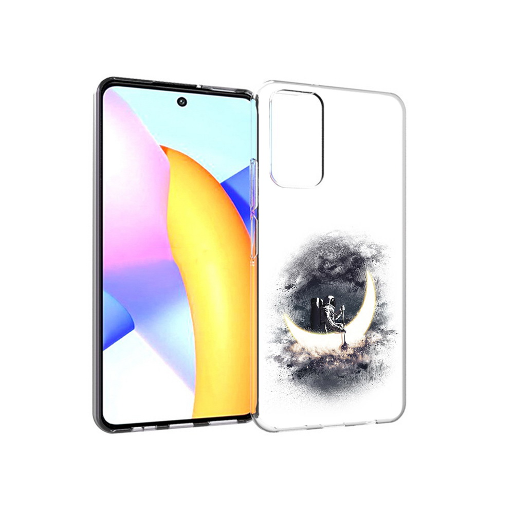 

Чехол MyPads Tocco для Huawei Honor 10 X Lite лунный путешественник, Прозрачный, Tocco