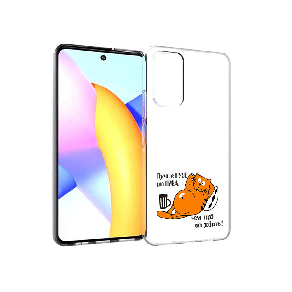

Чехол MyPads Tocco для Huawei Honor 10 X Lite лучше пузо, Прозрачный, Tocco