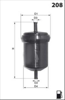 

Фильтр топливный MECAFILTER ELE6043