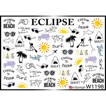 

Набор, Eclipse, Слайдер-дизайн W №1198, 2 шт., Разноцветный