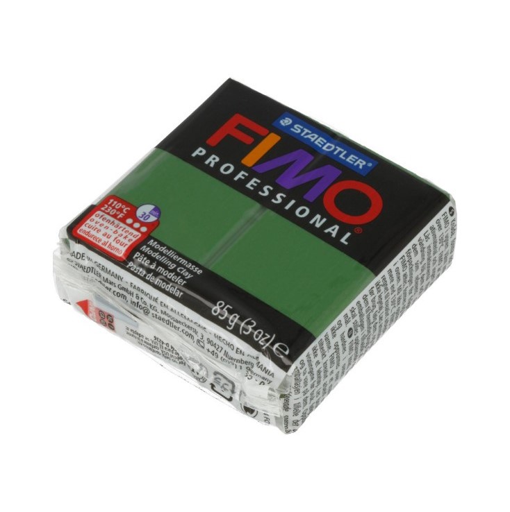 Глина полимерная Professional , запекаемая, 85 грамм, зеленый лист Staedtler /FIMO 8004-57