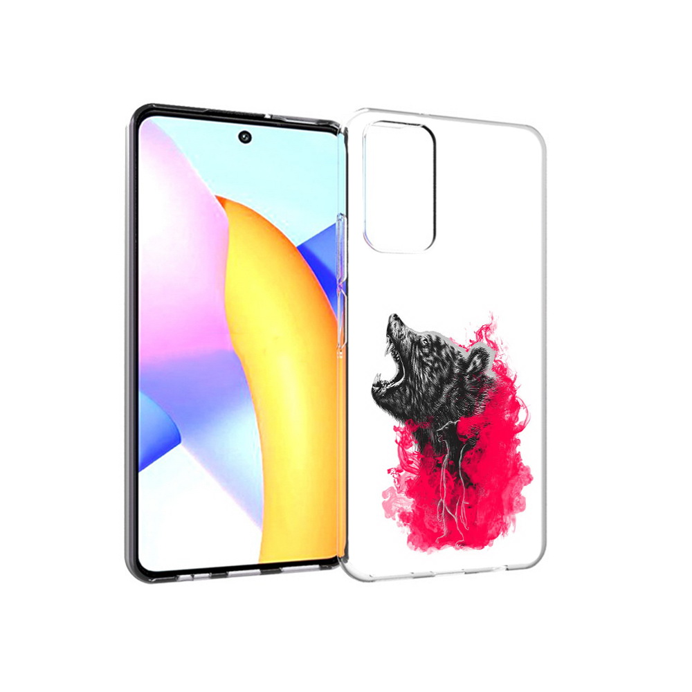 Чехол MyPads Tocco для Huawei Honor 10 X Lite медведь в дымке