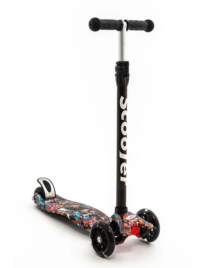 

Самокат Scooter BKS-230 3-х колес. с подсвет graphic Captain 50 кг, BKS-230 62117