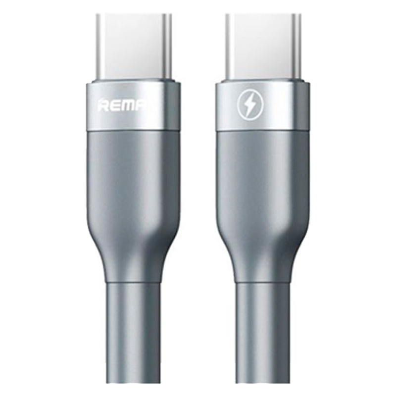 

Дата-кабель Remax RC010 USB - USB Type-C 1 м, серебристый