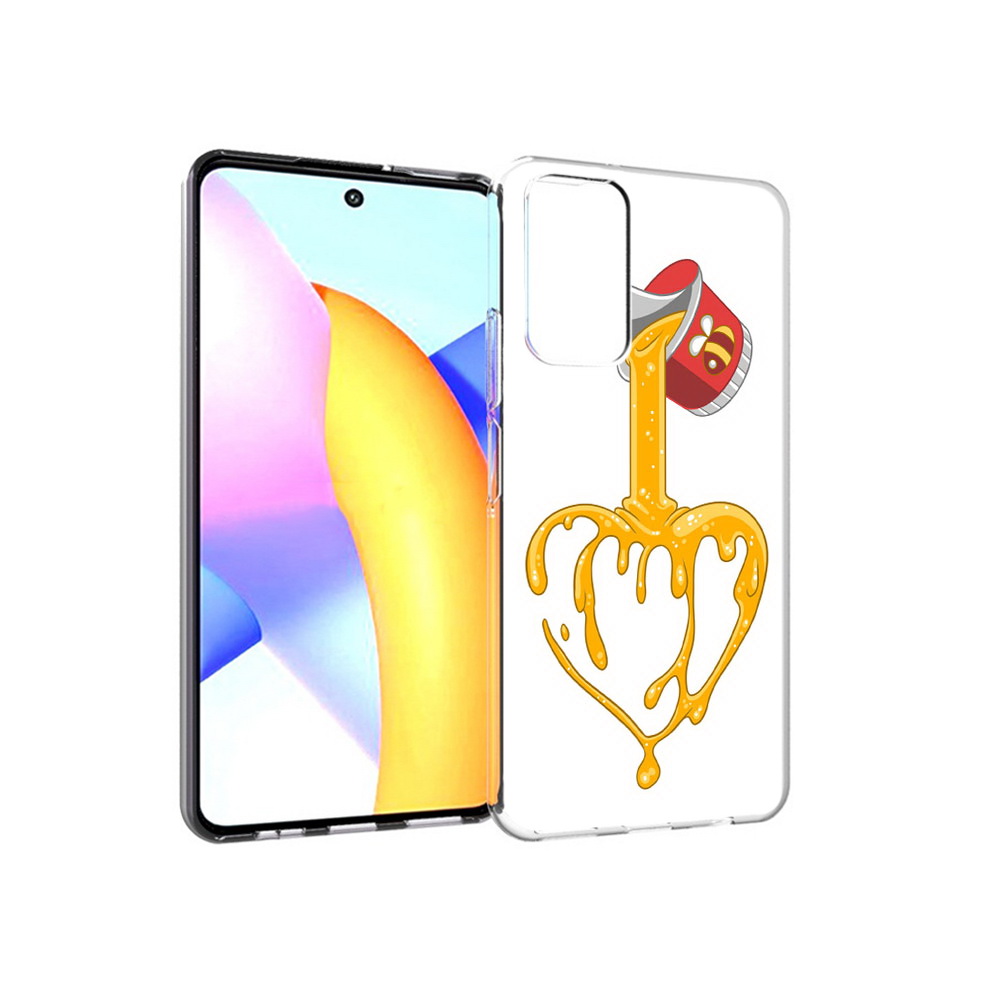 

Чехол MyPads Tocco для Huawei Honor 10 X Lite медовое сердце, Прозрачный, Tocco