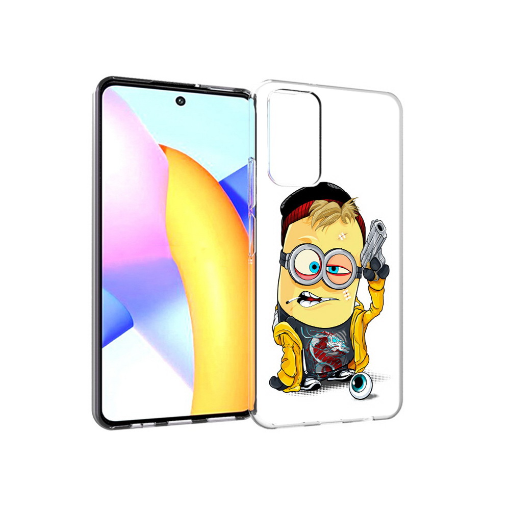 

Чехол MyPads Tocco для Huawei Honor 10 X Lite миньон бандит, Прозрачный, Tocco