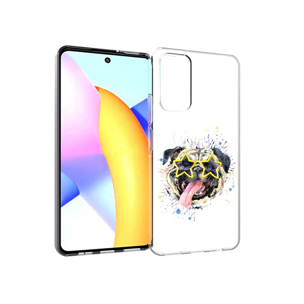 

Чехол MyPads Tocco для Huawei Honor 10 X Lite мопс боксер, Прозрачный, Tocco