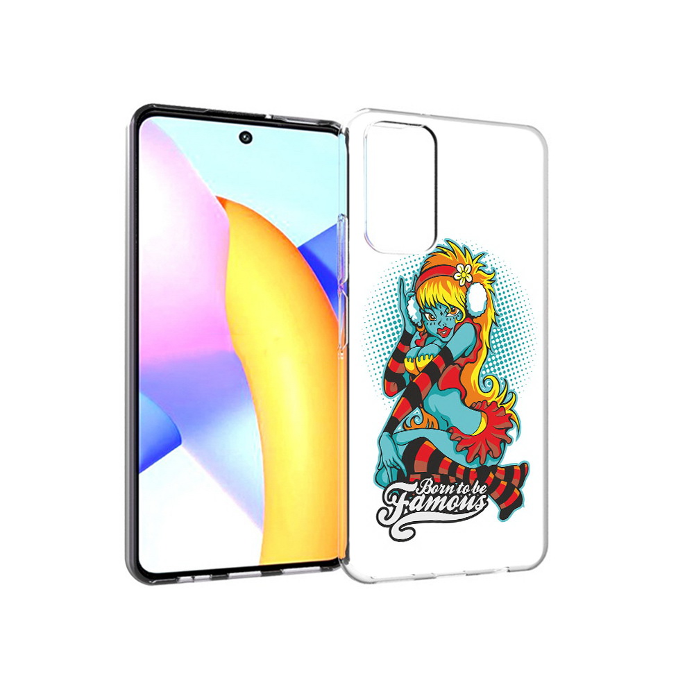 

Чехол MyPads Tocco для Huawei Honor 10 X Lite нарисованная девушка в наушниках, Прозрачный, Tocco