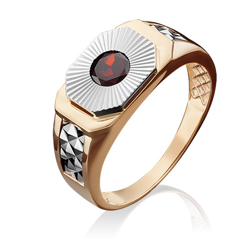 

Кольцо из золота р. 19 PLATINA jewelry 01-4845-00-204-1111-46, гранат, 01-4845-00-204-1111-46