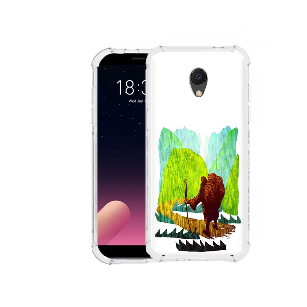 

Чехол MyPads Tocco для Meizu M6S Лесная тропа, Прозрачный, Tocco