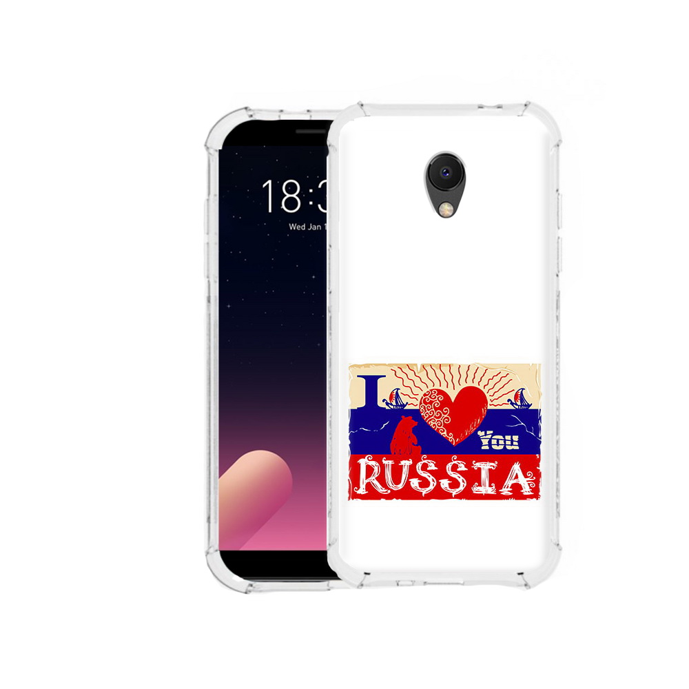 

Чехол MyPads Tocco для Meizu M6S Люблю Россию, Прозрачный, Tocco