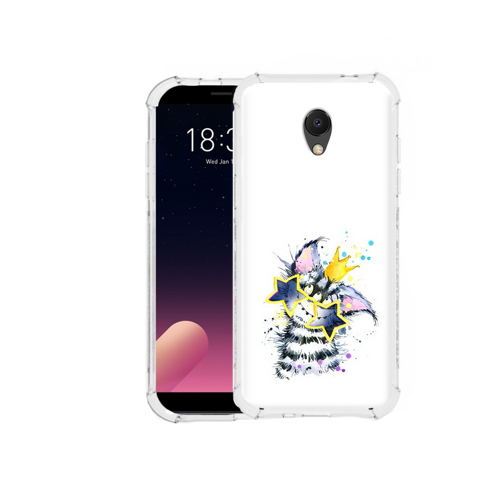 

Чехол MyPads Tocco для Meizu M6S Мартовский Нуся, Прозрачный, Tocco