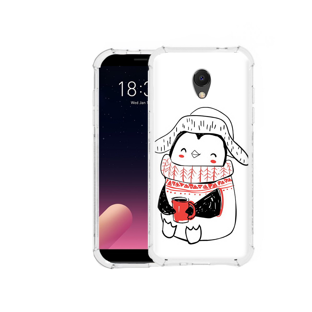 

Чехол MyPads Tocco для Meizu M6S Милый пингвин, Прозрачный, Tocco