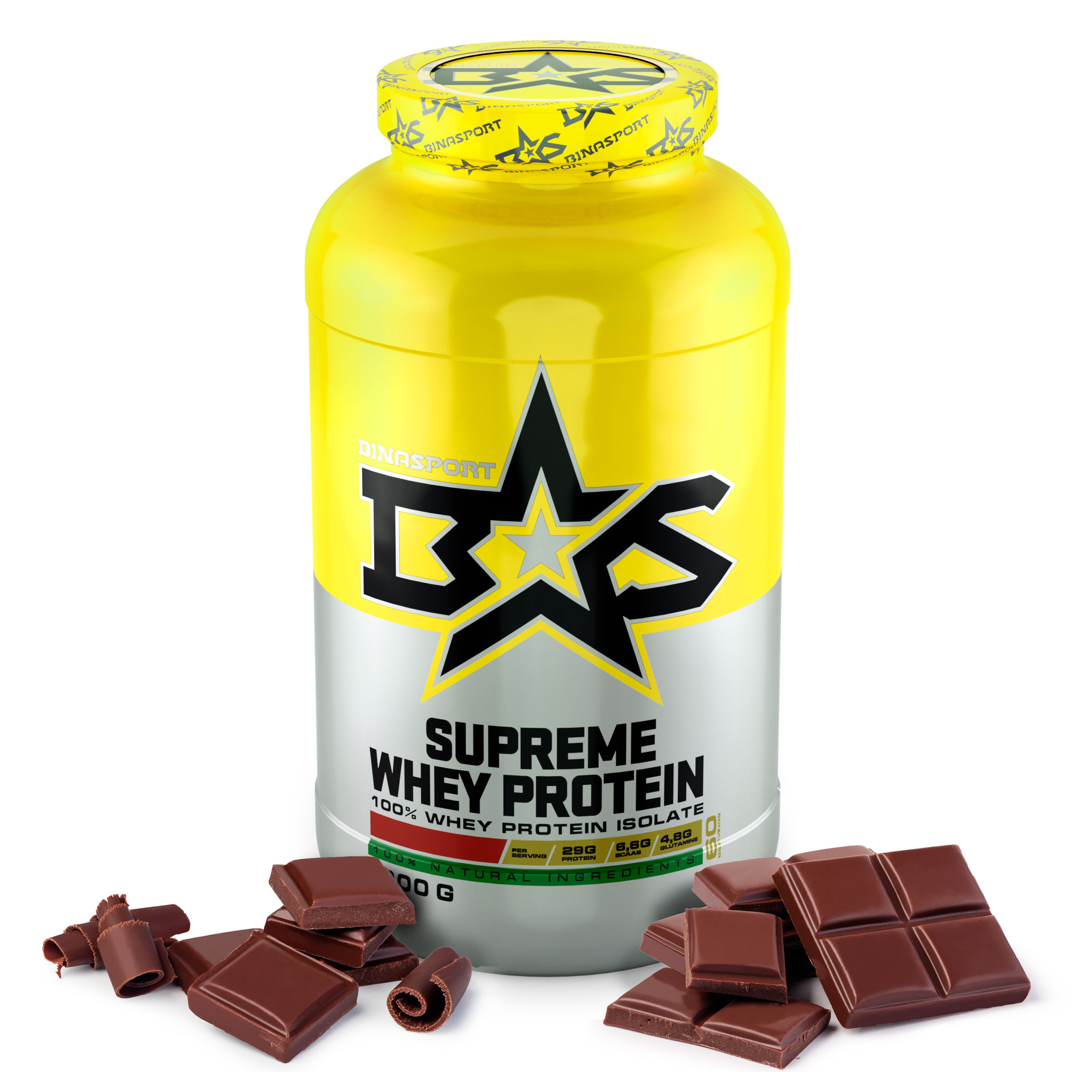 Протеин Binasport Supreme Whey Protein, 1300 г, chocolate