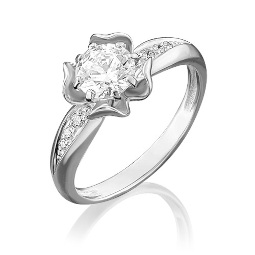 

Кольцо из золота р.  PLATINA jewelry 01-4910-00-501-1120-38, фианит, 01-4910-00-501-1120-38