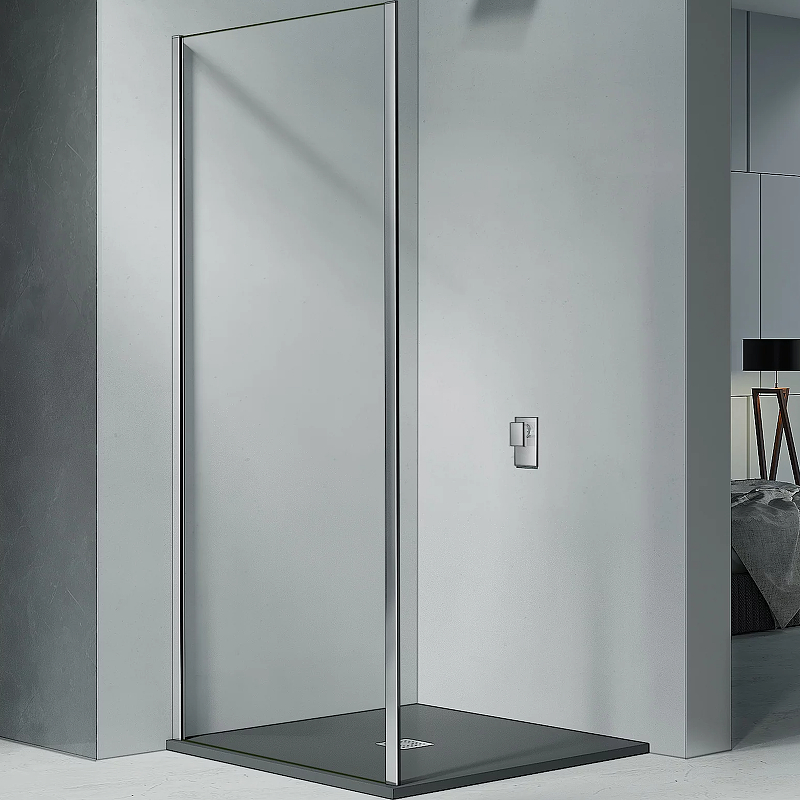 

Душевая стенка Good Door Cofe SP-80-C-CH 80 КФ00036 профиль Хром стекло прозрачное