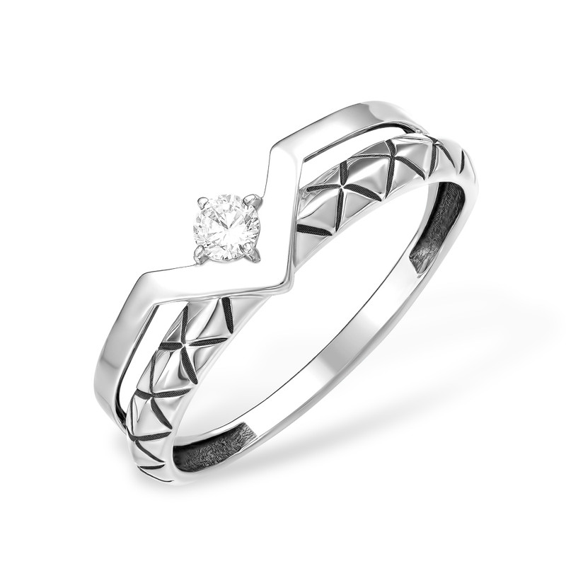 

Кольцо из серебра р. 19 EFREMOV 10100311091, фианит, 10100311091
