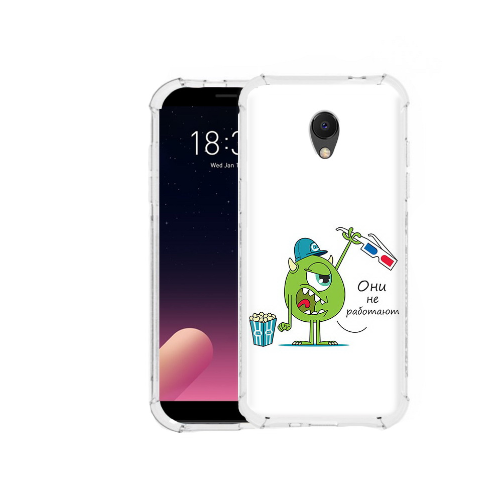 

Чехол MyPads Tocco для Meizu M6S Очки не работают, Прозрачный, Tocco