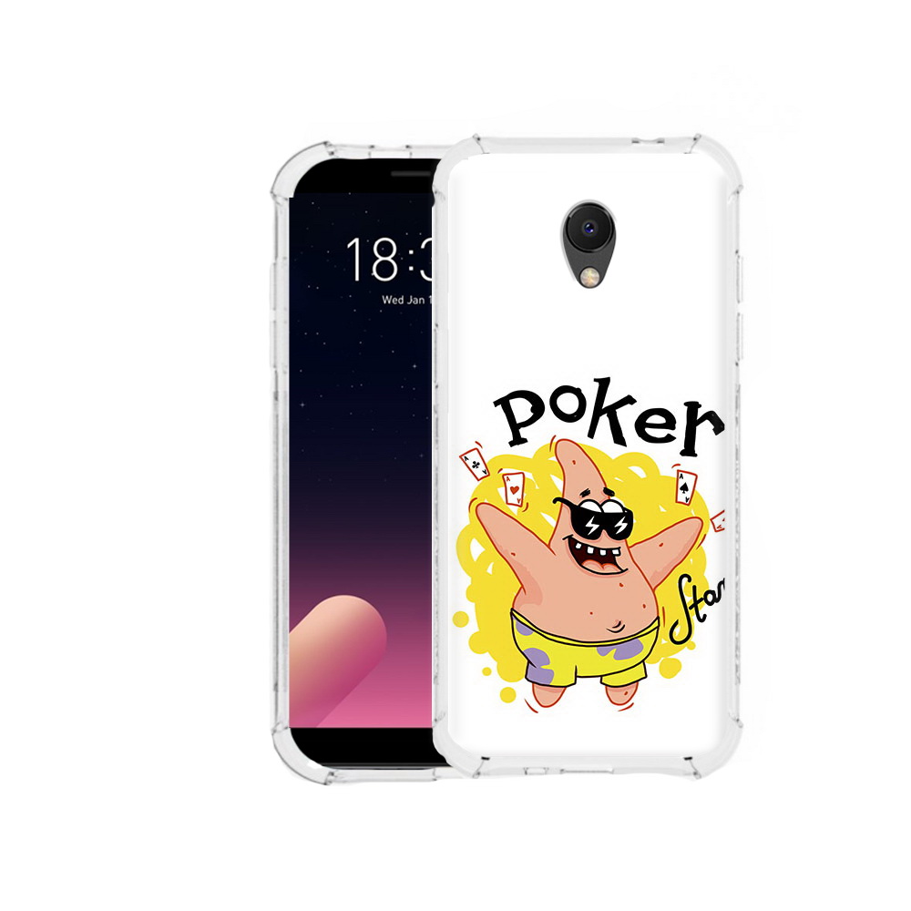 

Чехол MyPads Tocco для Meizu M6S Патрик, Прозрачный, Tocco