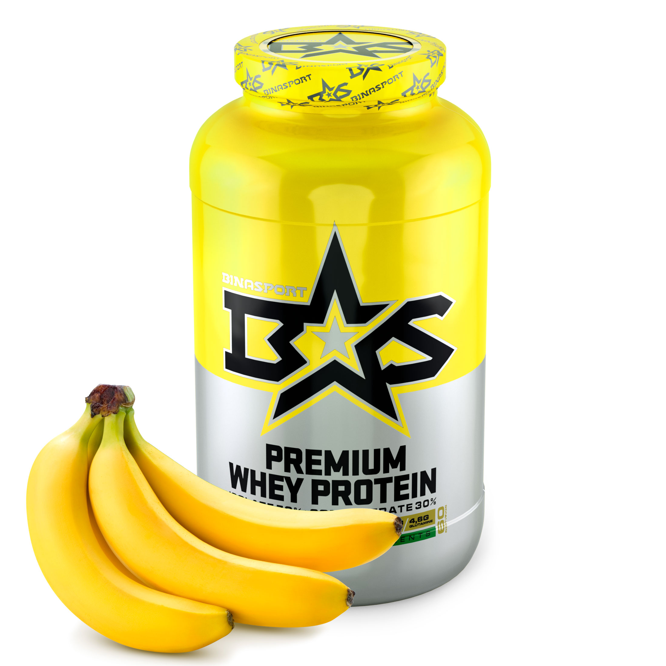 фото Протеин binasport premium whey protein, 1300 г, banana