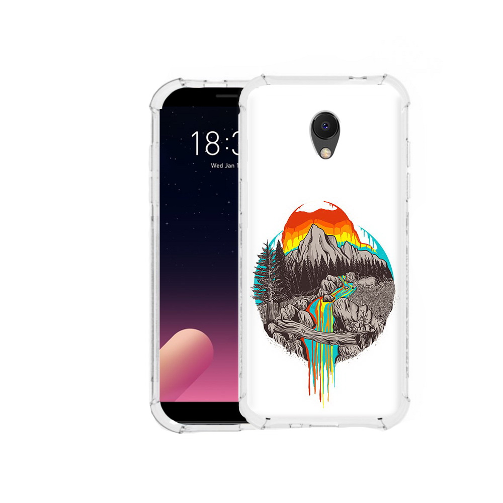 

Чехол MyPads Tocco для Meizu M6S Радужный водопад, Прозрачный, Tocco