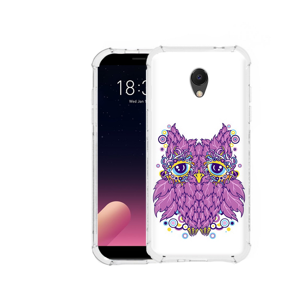 

Чехол MyPads Tocco для Meizu M6S Розовая сова, Прозрачный, Tocco