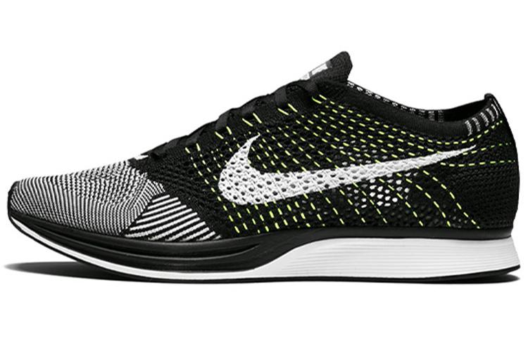 

Кроссовки унисекс Nike Flyknit Racer Black White Volt черные 40 EU, Черный, Flyknit Racer Black White Volt