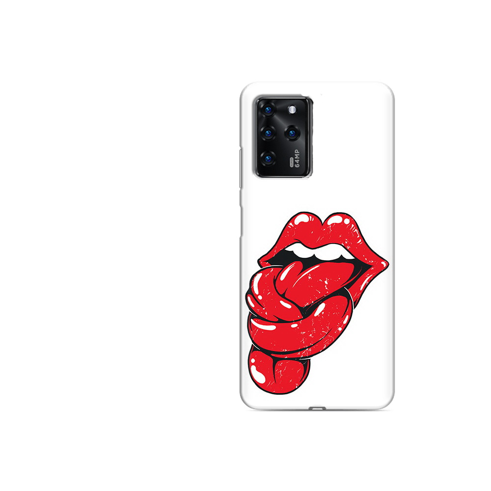 

Чехол MyPads Tocco для ZTE Blade V30 Vita яркие губы с языком (PT224728.460.705), Прозрачный, Tocco
