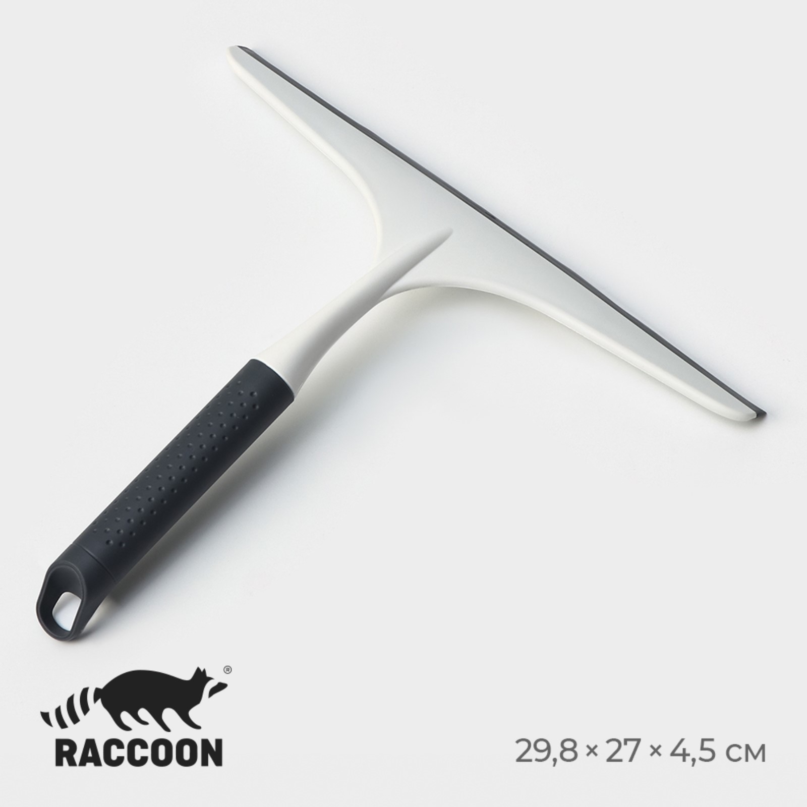 

Водосгон для окон и зеркал Raccoon Breeze, удобная ручка, 29,5x27 см, 10069644, Белый;черный