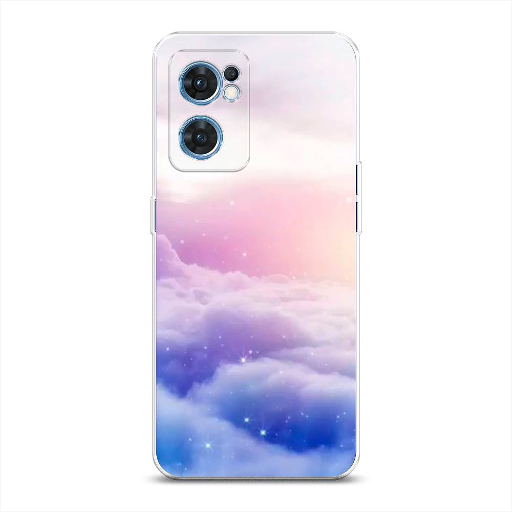 

Чехол на Oppo Find X5 Lite "Небеса", Голубой;белый;розовый, 259850-2