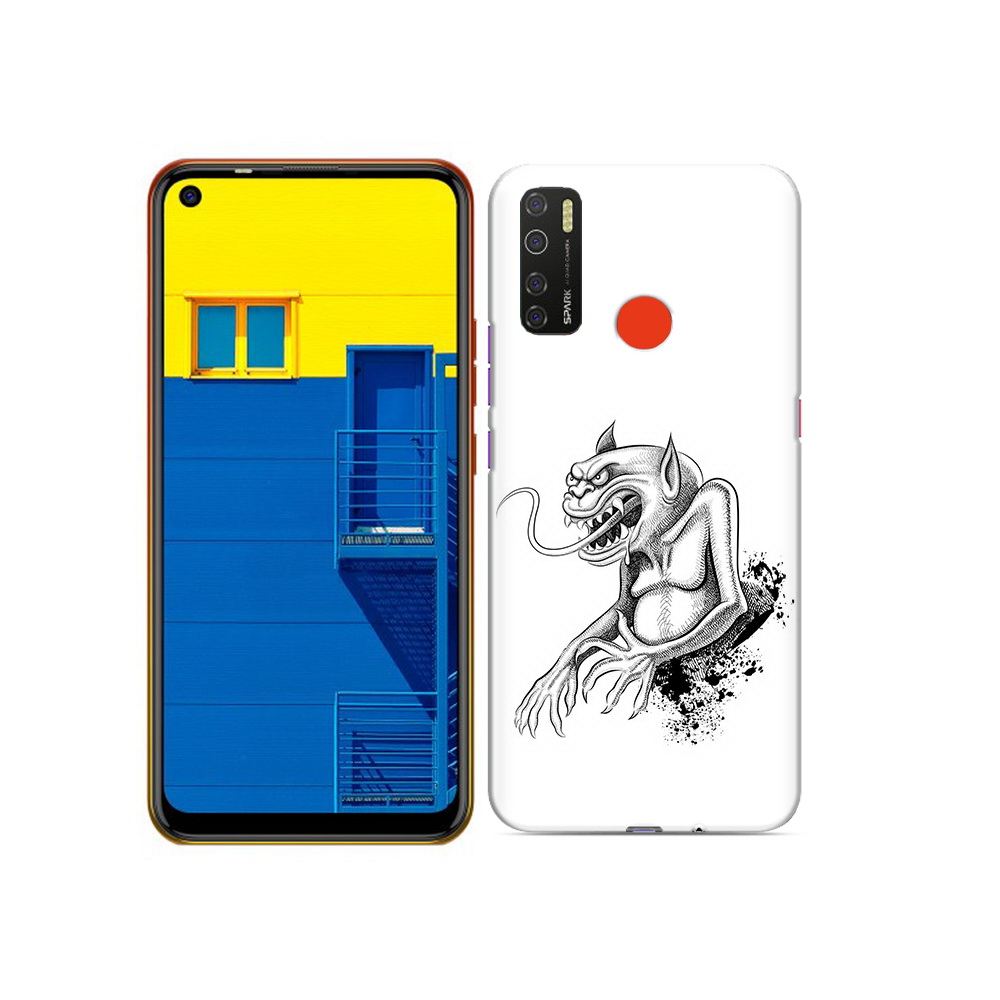 

Чехол MyPads Tocco для Tecno Spark 5 чорт, Tocco