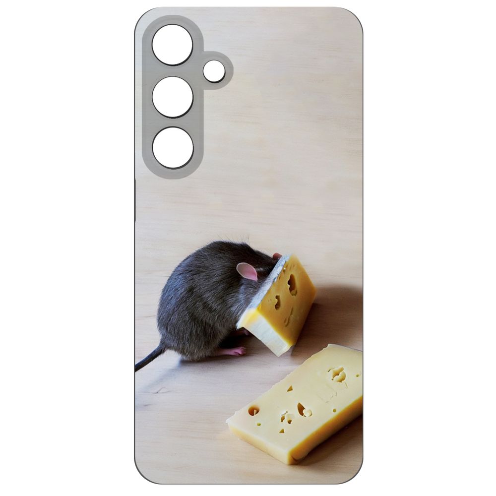 

Чехол-накладка Krutoff Soft Case Мышь и сыр для Samsung Galaxy S24+ черный
