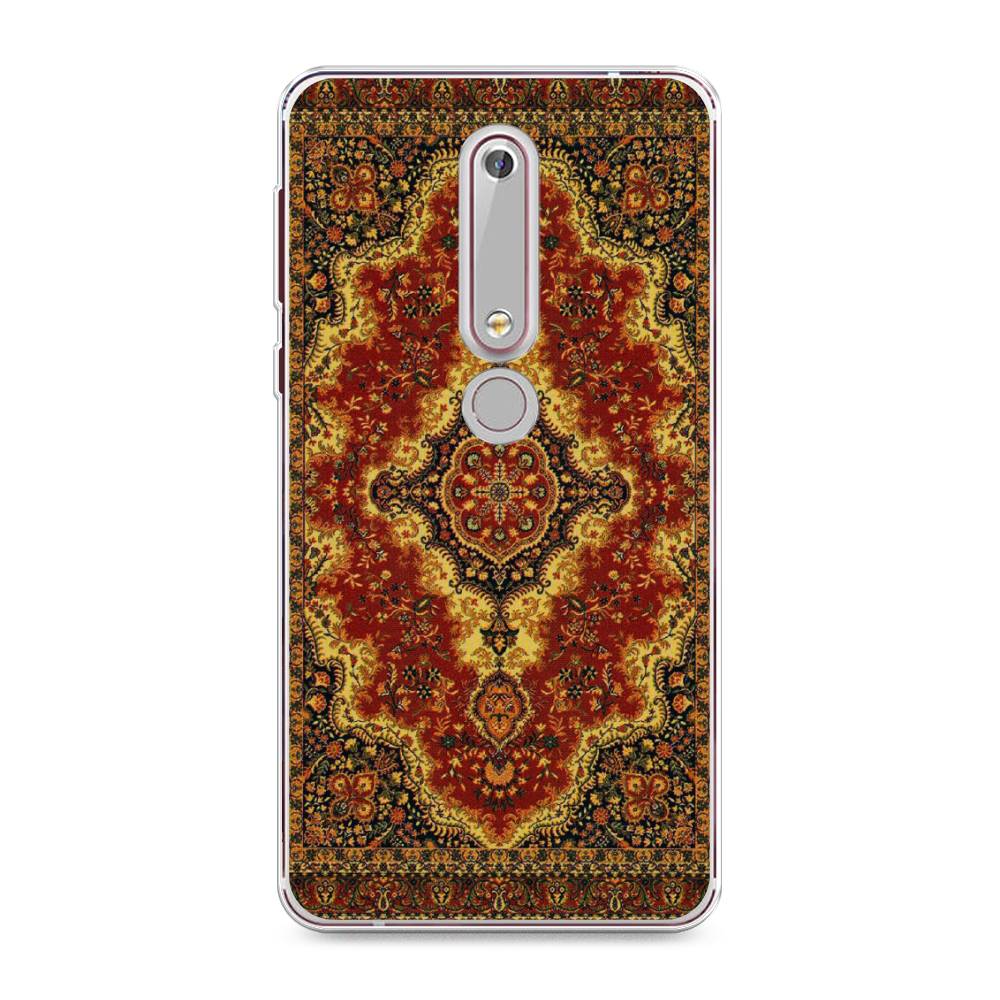 

Чехол на Nokia 6.1 2018 "Ковер", Коричневый;золотистый;красный, 120950-3
