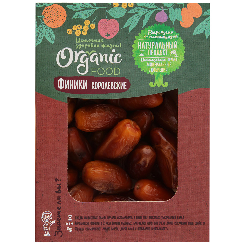 

Финики Organic Food Королевские 200 г