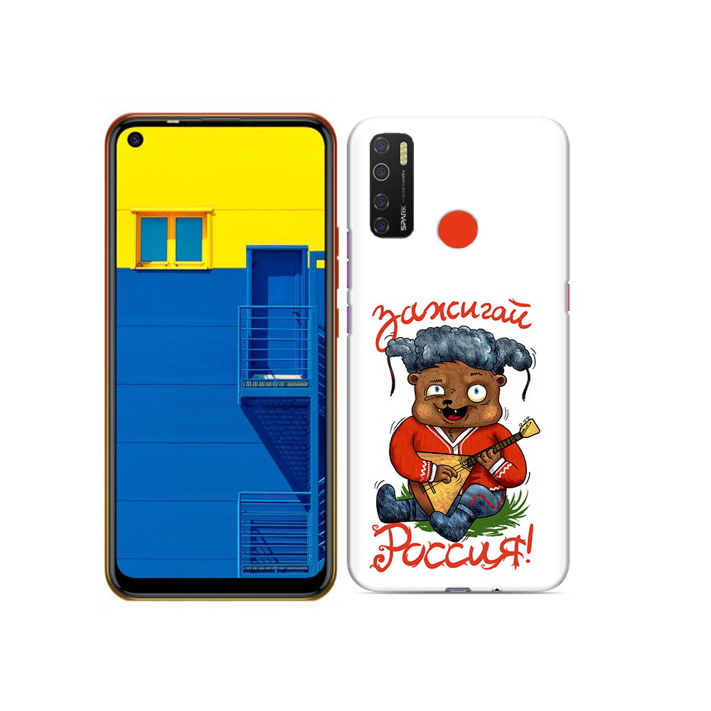 

Чехол MyPads Tocco для Tecno Spark 5 Зажигай Россия, Tocco