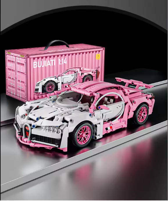 

Конструктор Техник набор Розовый Бугатти 1280 дет, technic, модель racing спорткар