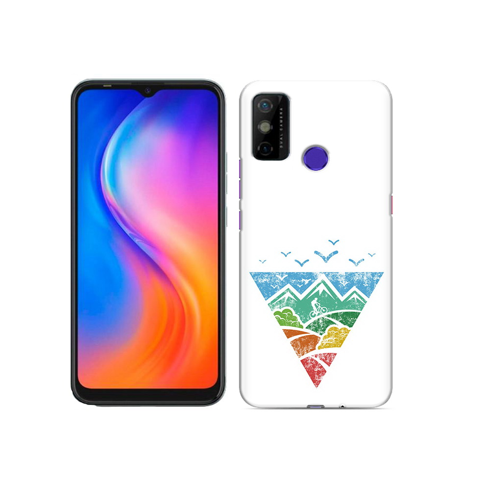 

Чехол MyPads Tocco для Tecno Spark 6 GO Лес земля море чайки, Прозрачный, Tocco