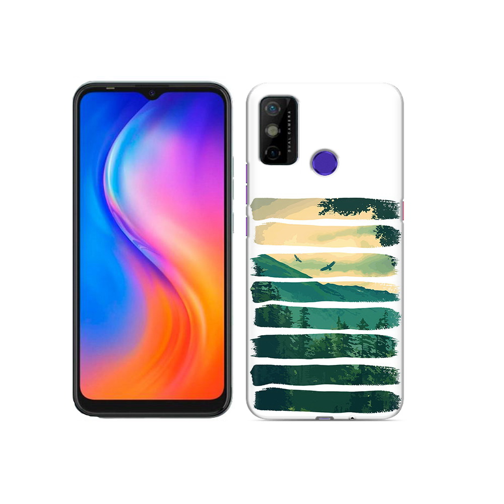 

Чехол MyPads Tocco для Tecno Spark 6 GO Лесная чаща, Прозрачный, Tocco