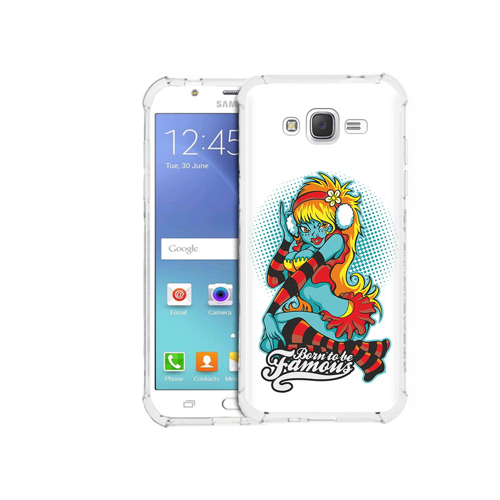 

Чехол MyPads Tocco для Samsung Galaxy J5 (2015) нарисованная девушка в наушниках, Прозрачный, Tocco