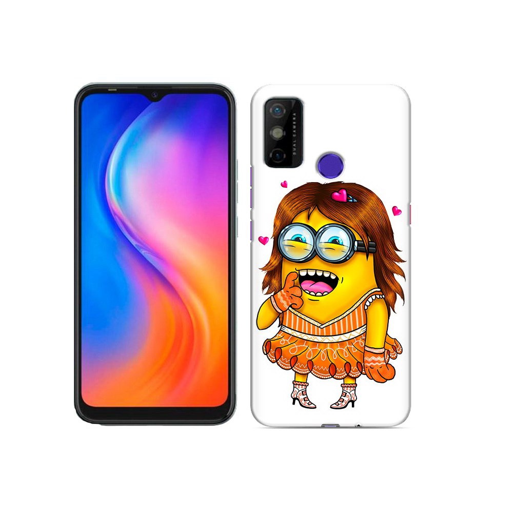 

Чехол MyPads Tocco для Tecno Spark 6 GO Миньон девочка, Прозрачный, Tocco