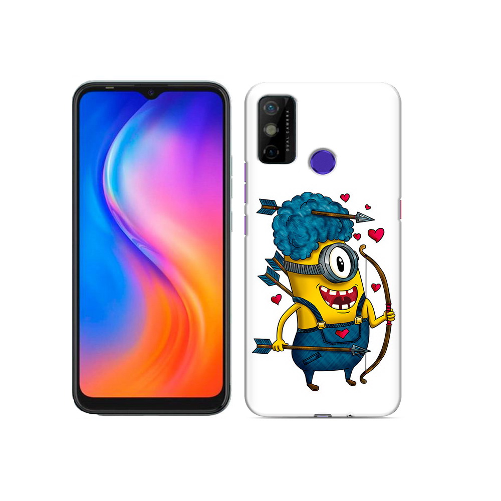 

Чехол MyPads Tocco для Tecno Spark 6 GO Миньон купидон, Прозрачный, Tocco