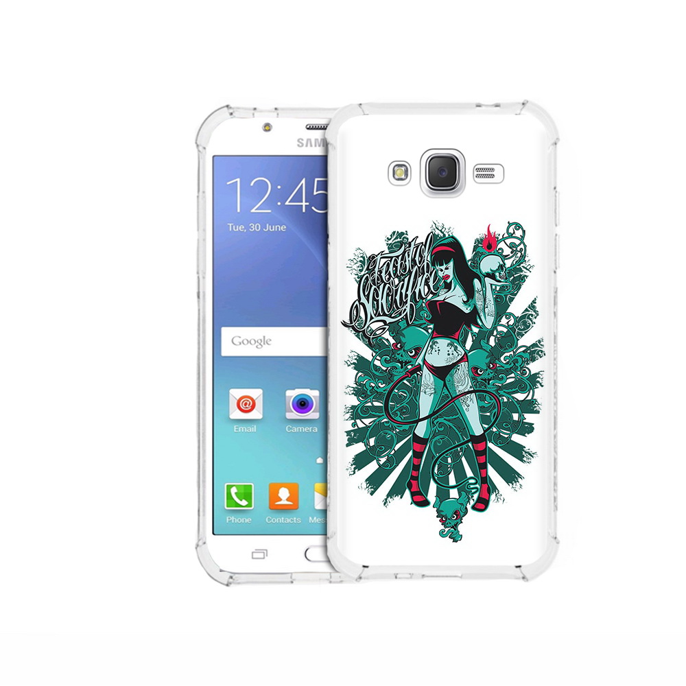 

Чехол MyPads Tocco для Samsung Galaxy J5 (2015) нарисованная девушка в татуировках, Прозрачный, Tocco