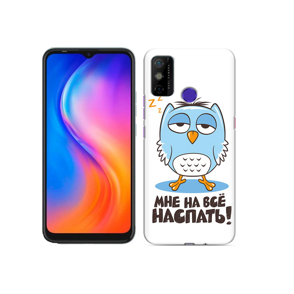 

Чехол MyPads Tocco для Tecno Spark 6 GO Мне на все наспать, Прозрачный, Tocco