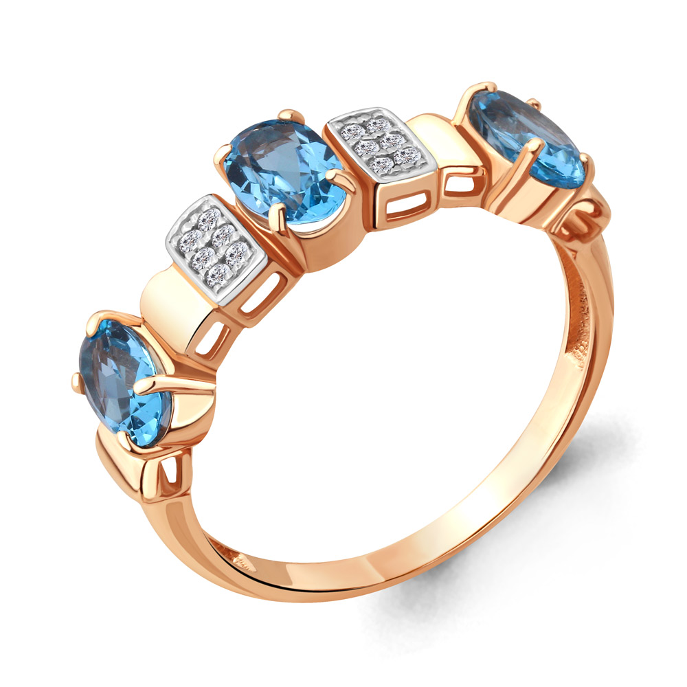 

Кольцо из золота р. , AQUAMARINE 6910205А_585_кз, 6910205А_585_кз