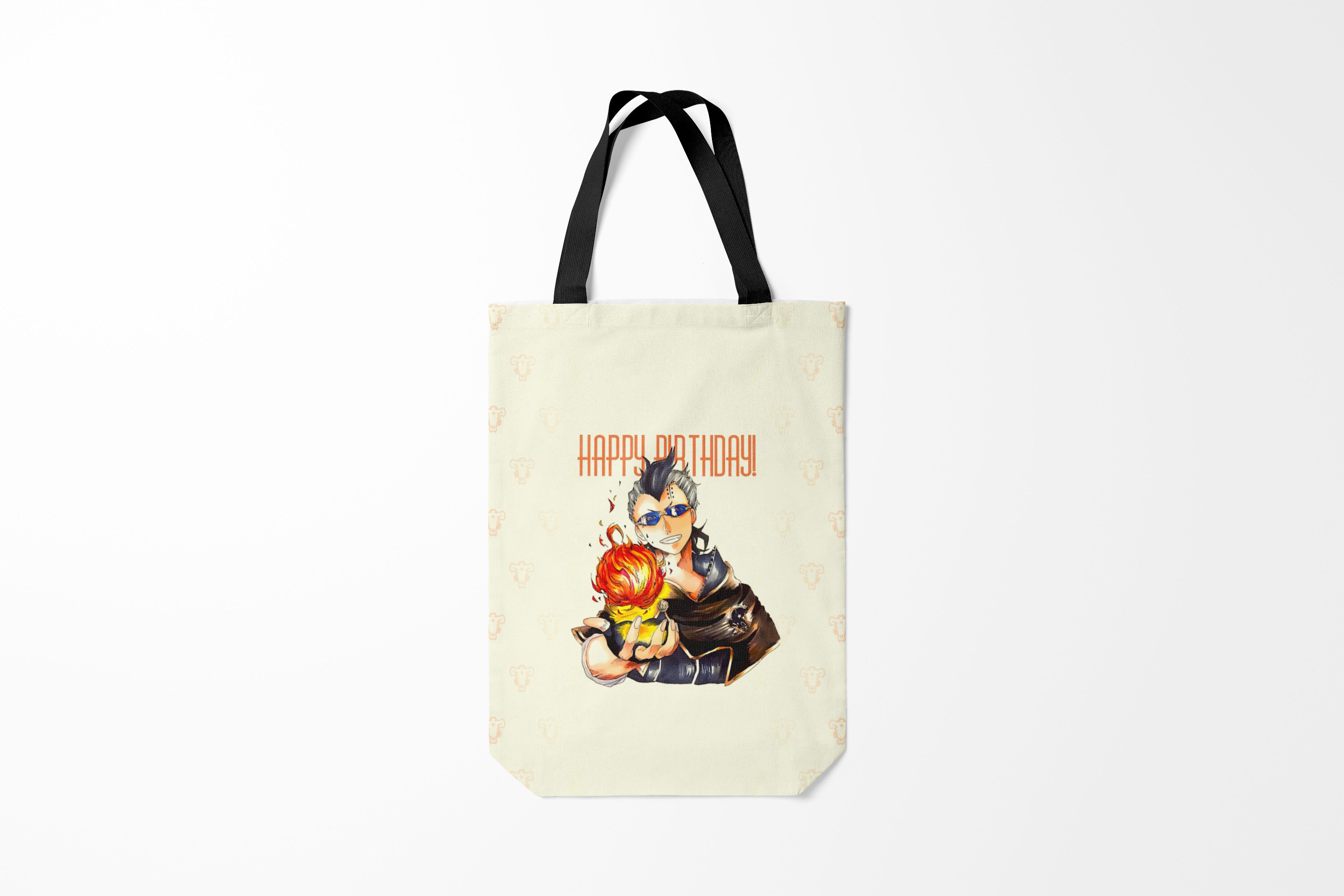 

Сумка шoппер унисекс Burnettie Черный клевер С днем рождения Магна Свинг,, Черный клевер С днем рождения Магна Свинг